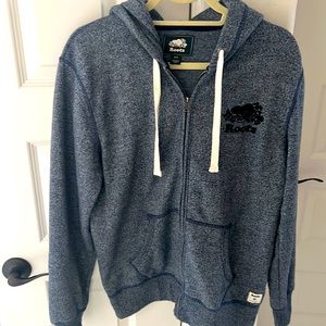 Roots Zip Up Hoodie Heathers Blue S/P